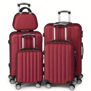 5 pcs ABS Hardshell Luggage Set, suitcase